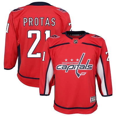 Aliaksei Protas Youth Red Washington Capitals Home Custom Premier Jersey