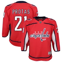 Aliaksei Protas Youth Red Washington Capitals Home Custom Premier Jersey
