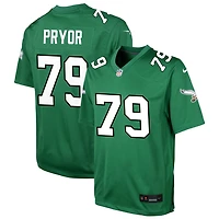 Matt Pryor Youth Nike Kelly Green Philadelphia Eagles Alternate Custom Game Jersey