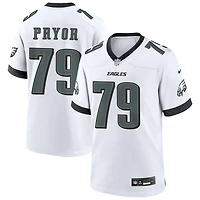 Matt Pryor Men's Nike White Philadelphia Eagles Custom Game Jersey