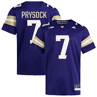 Ephesians Prysock Men's adidas  Purple Washington Huskies NIL Pick-A-Player Home Premier Football Jersey