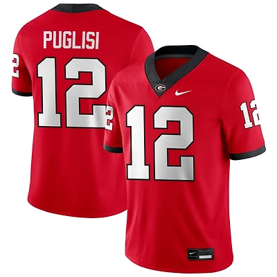 Ryan Puglisi Men's Nike Red Georgia Bulldogs NIL Pick-A-Player Game Jersey