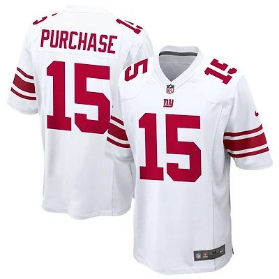 Myles Purchase Men's Nike White New York Giants Custom Game Jersey