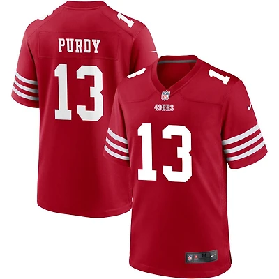 Brock Purdy Men's Nike Scarlet San Francisco 49ers Custom Jersey