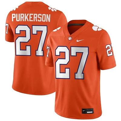 Jack Purkerson Men's Nike Orange Clemson Tigers NIL Pick-A-Player Game Jersey