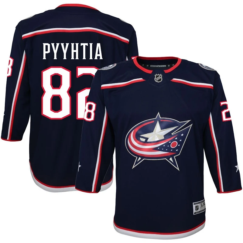 Mikael Pyyhtia Youth Navy Columbus Blue Jackets Home Premier Custom Jersey