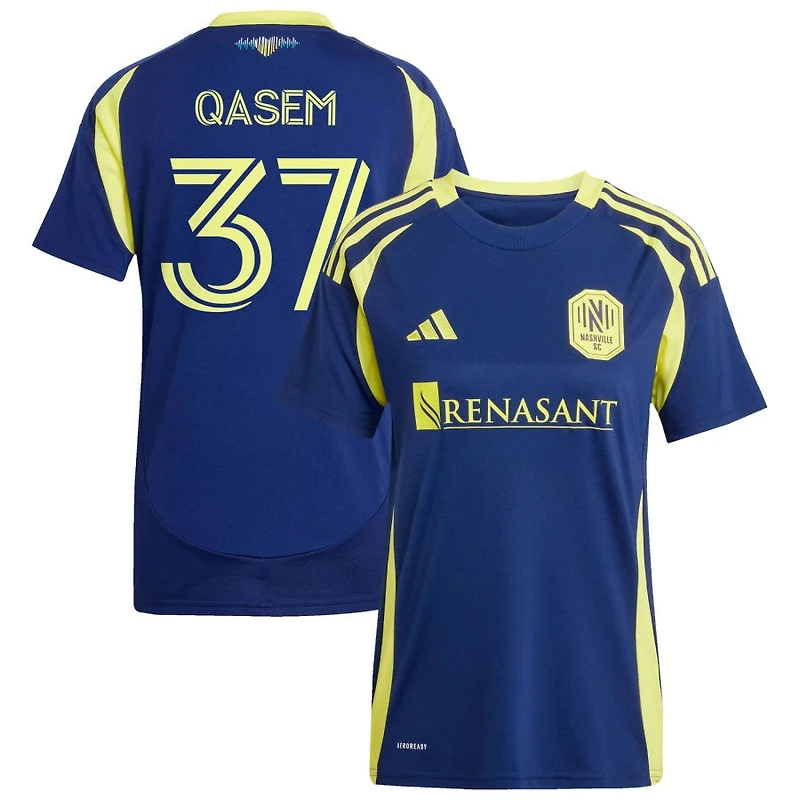 Ahmed Qasem Women's adidas  Navy Nashville SC 2025 The Heart of Nashville Kit Replica Custom Jersey