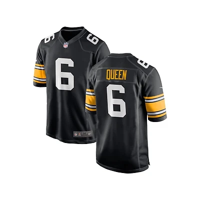 Patrick Queen Youth Nike Black Pittsburgh Steelers Alternate Custom Game Jersey