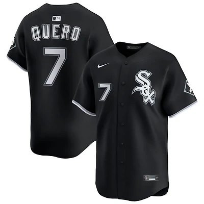 Edgar Quero Men's Nike Black Chicago White Sox Alternate Limited Custom Jersey