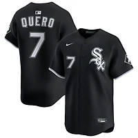 Edgar Quero Men's Nike Black Chicago White Sox Alternate Limited Custom Jersey