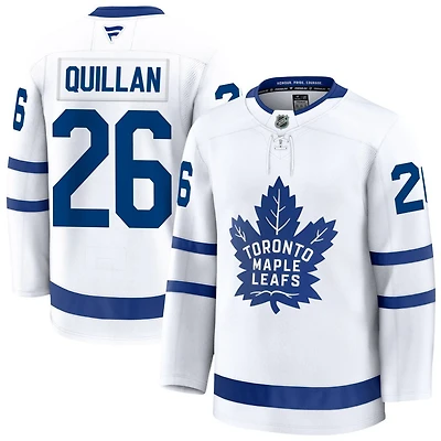 Jacob Quillan Men's Fanatics White Toronto Maple Leafs Away Premium Custom Jersey