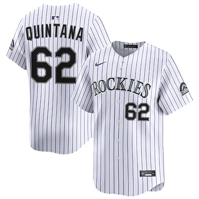 Jose Quintana Men's Nike White Colorado Rockies Home Limited Custom Jersey