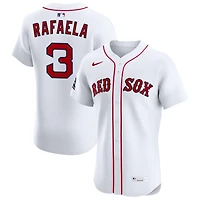 Ceddanne Rafaela Men's Nike White Boston Red Sox Home Elite Sponsor Patch Custom Jersey