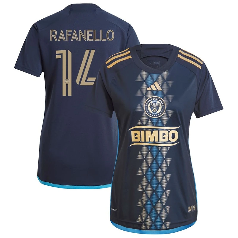 Jeremy Rafanello Women's adidas  Navy Philadelphia Union 2024 The XV Kit Replica Custom Jersey