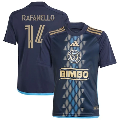 Jeremy Rafanello Youth adidas  Navy Philadelphia Union 2024 The XV Kit Replica Custom Jersey