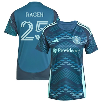 Jackson Ragen Women's adidas Blue Seattle Sounders FC 2025 The Salish Sea Kit Replica Custom Jersey