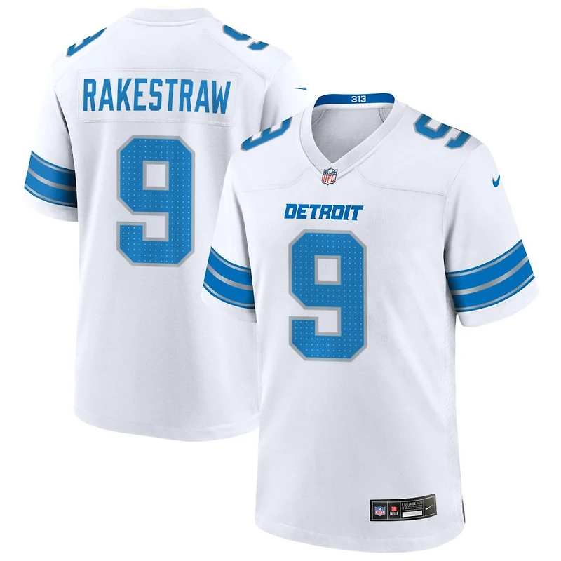 Ennis Rakestraw Men's Nike White Detroit Lions Custom Game Jersey