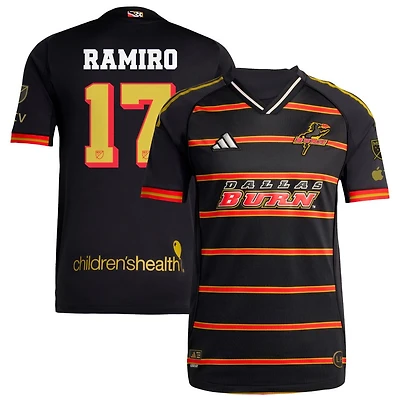 Ramiro Benetti Ramiro Men's adidas Black FC Dallas 2025 Third Authentic Custom Jersey