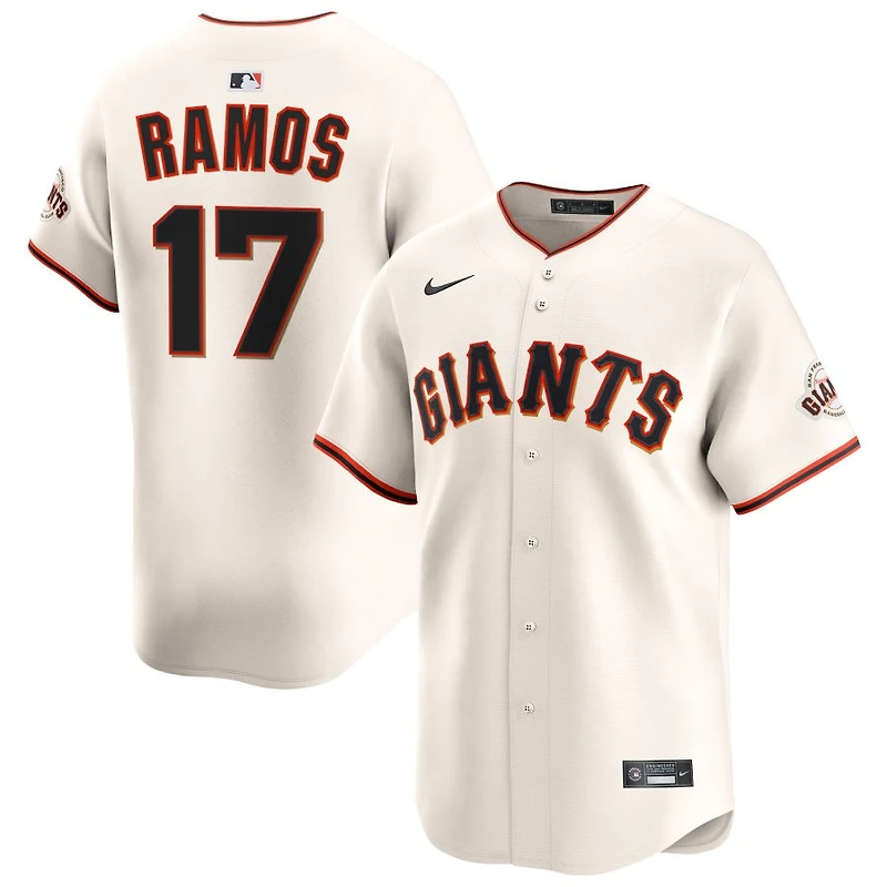 Heliot Ramos Men's Nike Cream San Francisco Giants Home Limited Custom Jersey