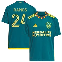 Ruben Ramos Youth adidas Green LA Galaxy 2023 LA Kit Replica Custom Jersey