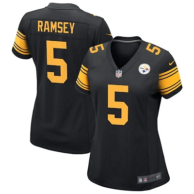 Jalen Ramsey Women's Nike  Black Pittsburgh Steelers Alternate Custom Game Jersey