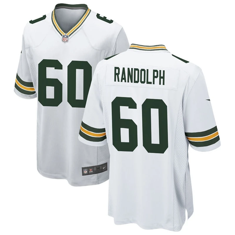 Keith Randolph Men's Nike White Green Bay Packers Custom Game Jersey