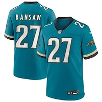 Caleb Ransaw Men's Nike Teal Jacksonville Jaguars Prowler Throwback Custom Game Jersey