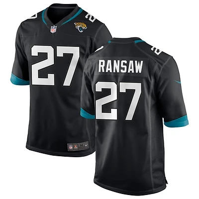 Caleb Ransaw Men's Nike Black Jacksonville Jaguars Custom Game Jersey