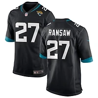 Caleb Ransaw Men's Nike Black Jacksonville Jaguars Custom Game Jersey
