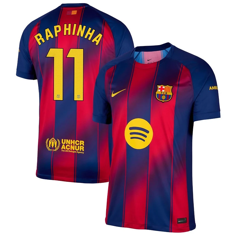Raphinha Raphinha Men's Nike  Navy Barcelona 2025/26 Home Replica Custom Jersey