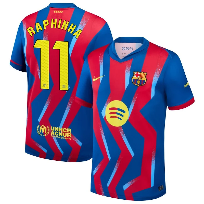 Raphinha Raphinha Men's Nike Blue Barcelona 2025/26 Fourth Replica Custom Jersey