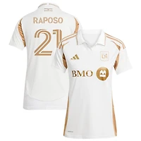 Ryan Raposo Women's adidas  White LAFC 2025 Secondary Replica Custom Jersey