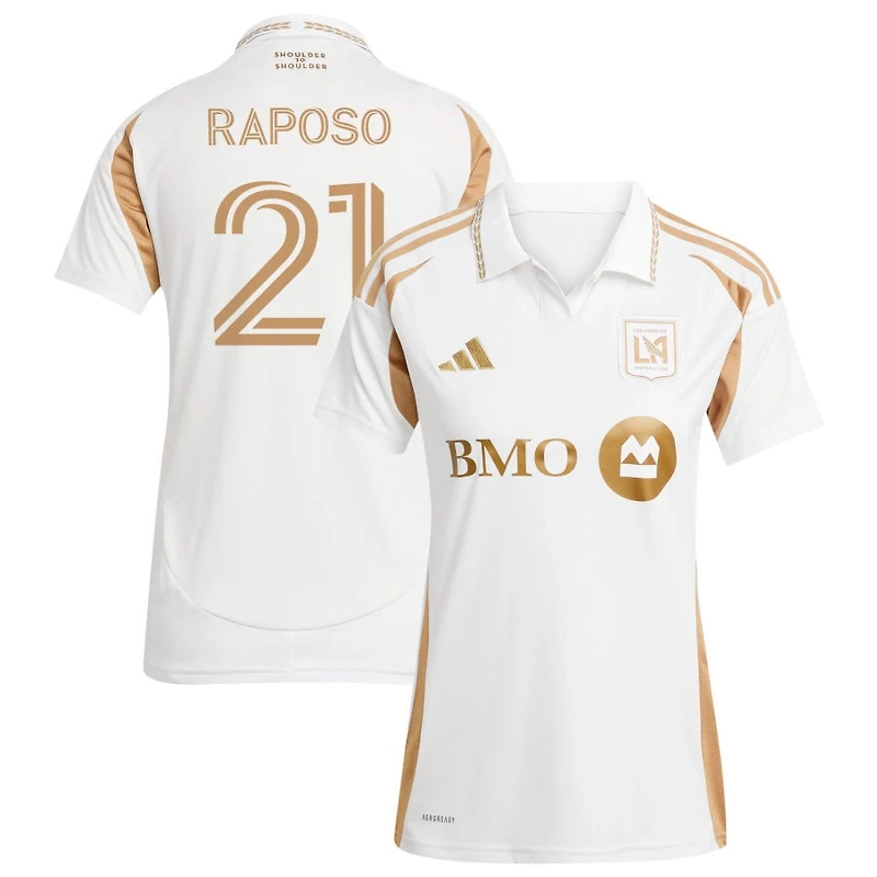 Ryan Raposo Women's adidas  White LAFC 2025 Secondary Replica Custom Jersey