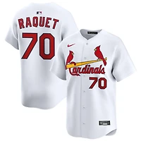 Nick Raquet Men's Nike White St. Louis Cardinals Home Limited Custom Jersey