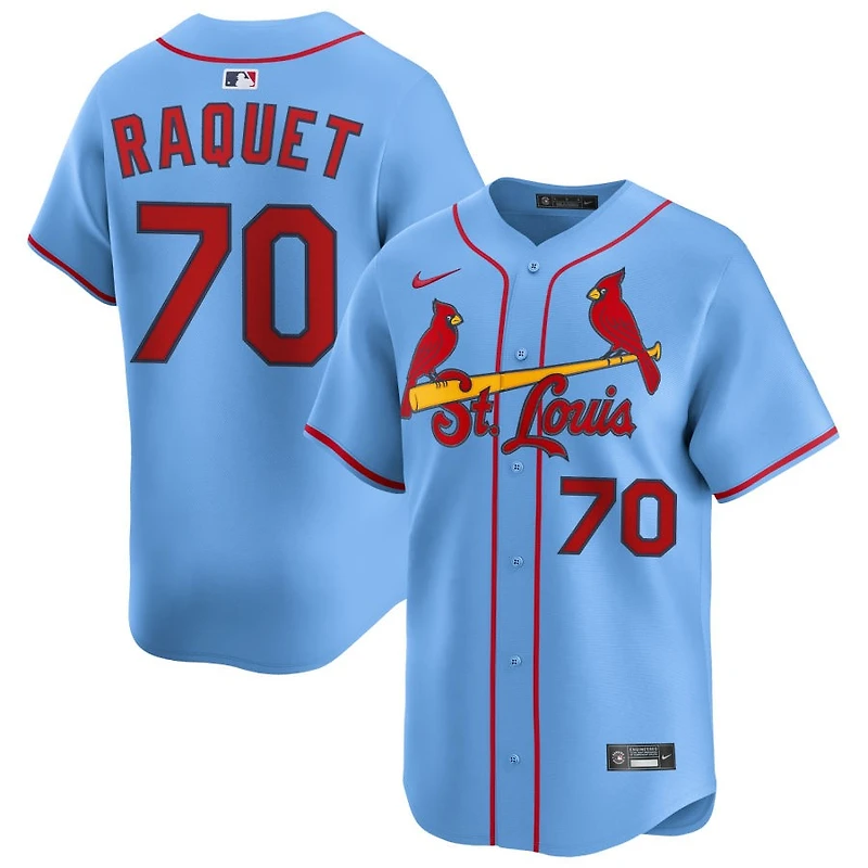 Nick Raquet Men's Nike Light Blue St. Louis Cardinals Alternate Limited Custom Jersey