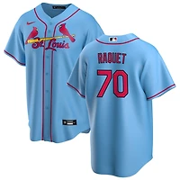 Nick Raquet Men's Nike Light Blue St. Louis Cardinals Alternate Replica Custom Jersey
