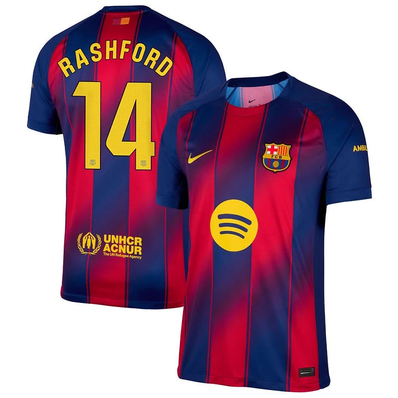 Marcus Rashford Men's Nike  Navy Barcelona 2025/26 Home Replica Custom Jersey
