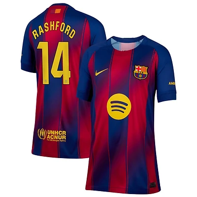 Marcus Rashford Youth Nike Blue Barcelona 2025/26 Home Replica Custom Jersey