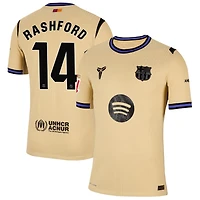 Marcus Rashford Men's Nike  Gold Barcelona 2025/26 Away Match Authentic Custom Jersey
