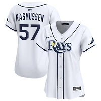 Drew Rasmussen Women's Nike  White Tampa Bay Rays Home Limited Custom Jersey