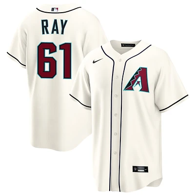 Dylan Ray Men's Nike Cream Arizona Diamondbacks Home Custom Replica Jersey