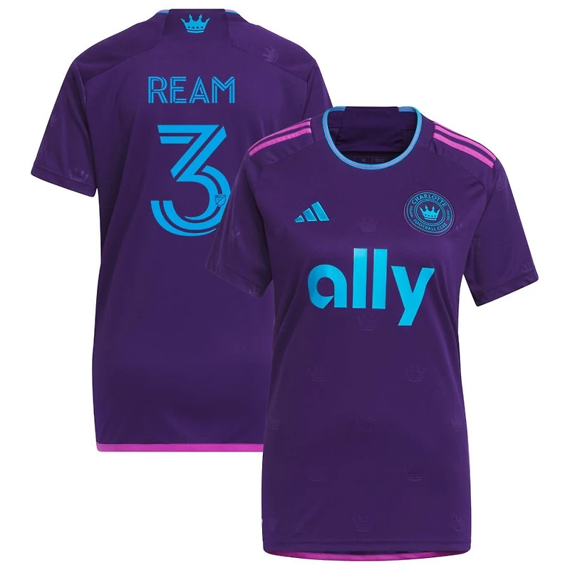 Tim Ream Women's adidas Purple Charlotte FC 2023 Crown Jewel Kit Replica Custom Jersey