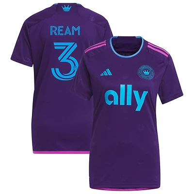 Tim Ream Women's adidas Purple Charlotte FC 2023 Crown Jewel Kit Replica Custom Jersey