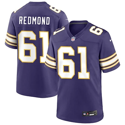 Jalen Redmond Men's Nike Purple Minnesota Vikings Classic Custom Game Jersey