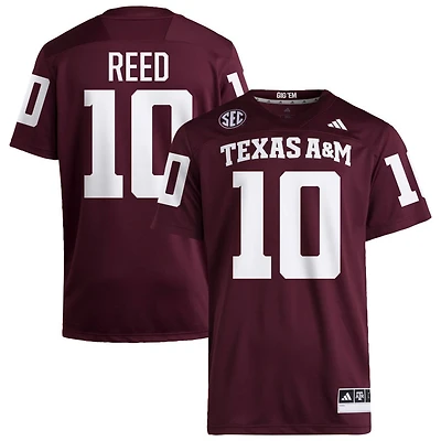 Marcel Reed Men's adidas  Maroon Texas A&M Aggies NIL Pick-A-Player Home Premier Football Jersey