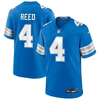 D.J. Reed Men's Nike  Blue Detroit Lions Custom Game Jersey