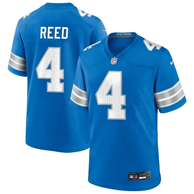 D.J. Reed Men's Nike Blue Detroit Lions Custom Game Jersey