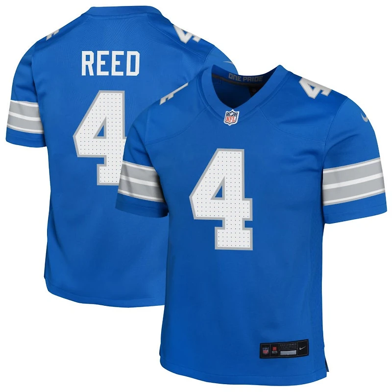 D.J. Reed Youth Nike Blue Detroit Lions Custom Game Jersey