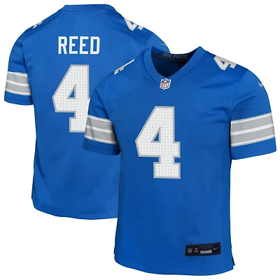 D.J. Reed Youth Nike Blue Detroit Lions Custom Game Jersey
