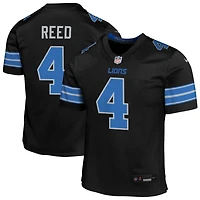 D.J. Reed Youth Nike  Black Detroit Lions Alternate Custom Game Jersey